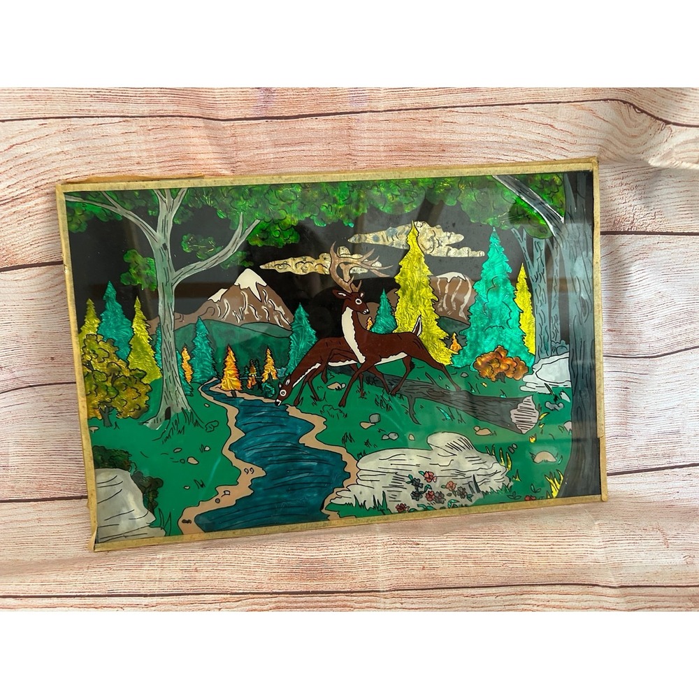 Glass hand painted photos